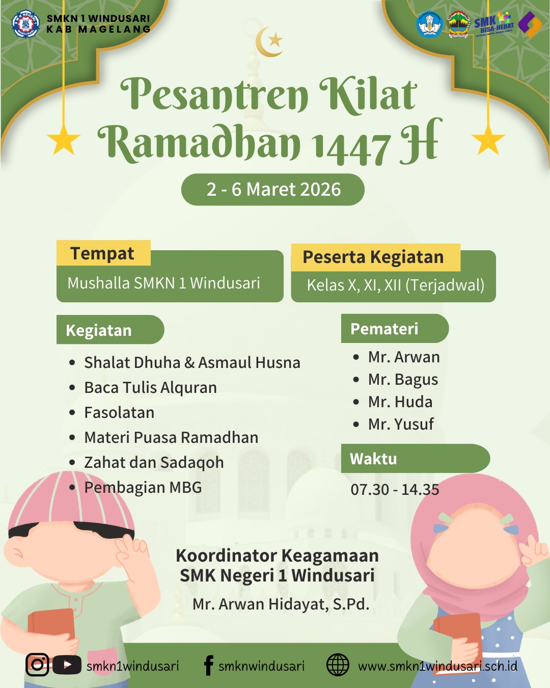 Isi Ramadhan dengan Kegiatan, SMK Negeri 1 Windusari Selenggarakan Pesantren Kilat